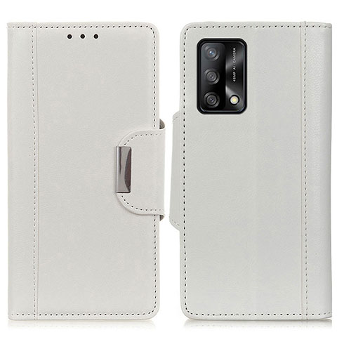 Custodia Portafoglio In Pelle Cover con Supporto M01L per Oppo A95 4G Bianco