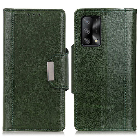 Custodia Portafoglio In Pelle Cover con Supporto M01L per Oppo A95 4G Verde