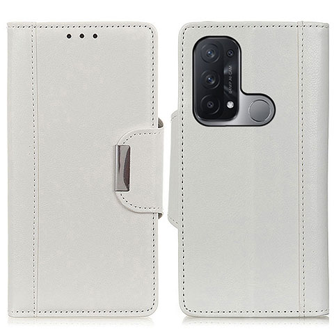 Custodia Portafoglio In Pelle Cover con Supporto M01L per Oppo Reno5 A Bianco