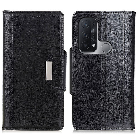 Custodia Portafoglio In Pelle Cover con Supporto M01L per Oppo Reno5 A Nero