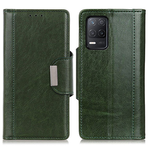 Custodia Portafoglio In Pelle Cover con Supporto M01L per Realme 9 5G India Verde