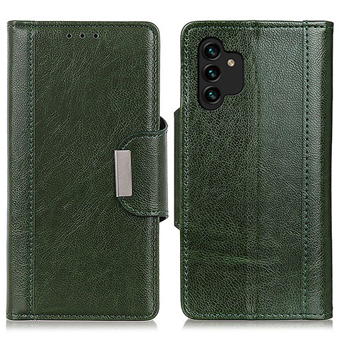 Custodia Portafoglio In Pelle Cover con Supporto M01L per Samsung Galaxy A04s Verde