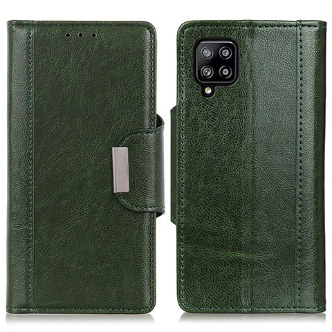 Custodia Portafoglio In Pelle Cover con Supporto M01L per Samsung Galaxy A22 4G Verde