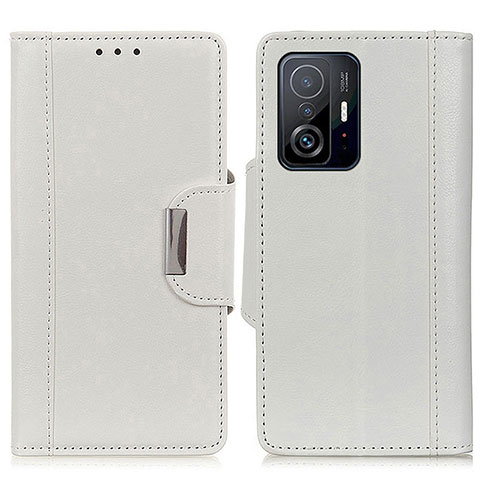 Custodia Portafoglio In Pelle Cover con Supporto M01L per Xiaomi Mi 11T Pro 5G Bianco