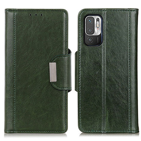 Custodia Portafoglio In Pelle Cover con Supporto M01L per Xiaomi POCO M3 Pro 5G Verde