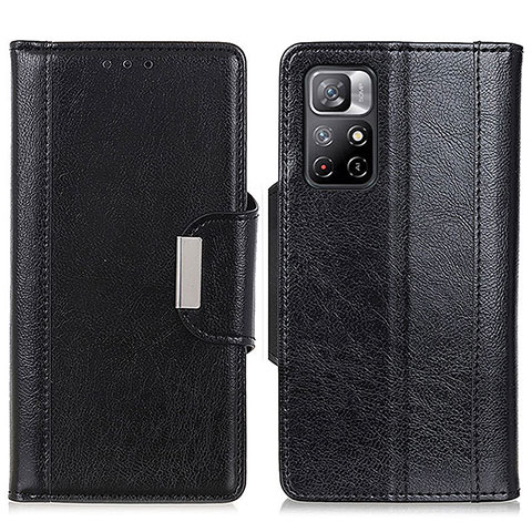 Custodia Portafoglio In Pelle Cover con Supporto M01L per Xiaomi Poco M4 Pro 5G Nero