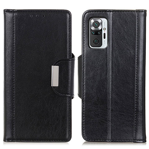 Custodia Portafoglio In Pelle Cover con Supporto M01L per Xiaomi Redmi Note 10 Pro 4G Nero