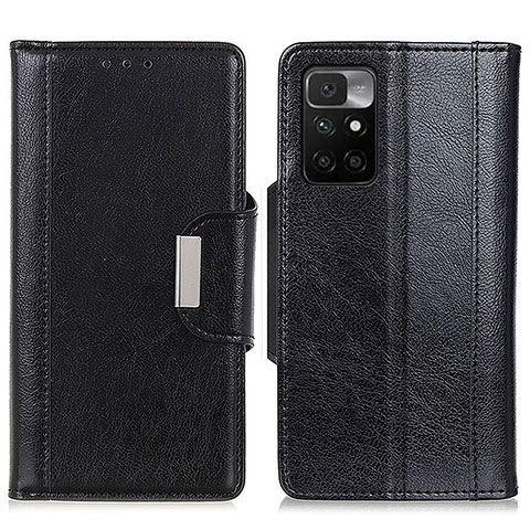 Custodia Portafoglio In Pelle Cover con Supporto M01L per Xiaomi Redmi Note 11 4G (2021) Nero