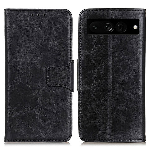 Custodia Portafoglio In Pelle Cover con Supporto M02L per Google Pixel 7 Pro 5G Nero