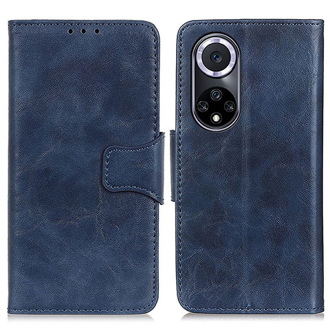 Custodia Portafoglio In Pelle Cover con Supporto M02L per Huawei Honor 50 5G Blu