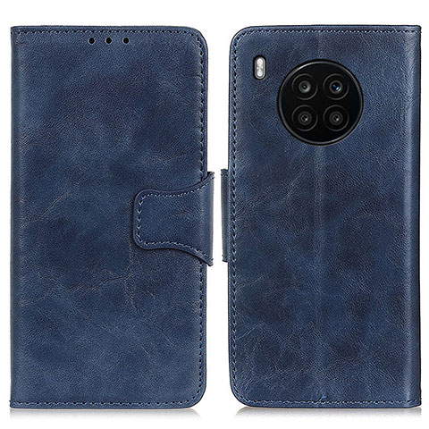 Custodia Portafoglio In Pelle Cover con Supporto M02L per Huawei Honor 50 Lite Blu