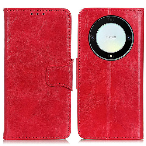 Custodia Portafoglio In Pelle Cover con Supporto M02L per Huawei Honor X9a 5G Rosso