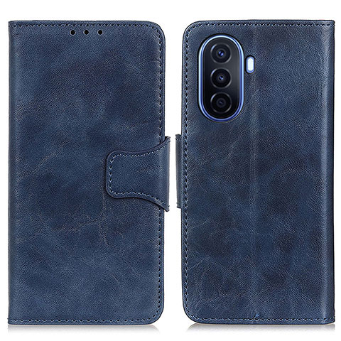 Custodia Portafoglio In Pelle Cover con Supporto M02L per Huawei Nova Y70 Plus Blu