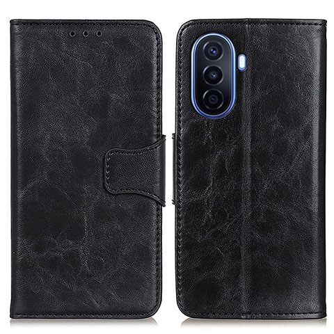 Custodia Portafoglio In Pelle Cover con Supporto M02L per Huawei Nova Y70 Plus Nero