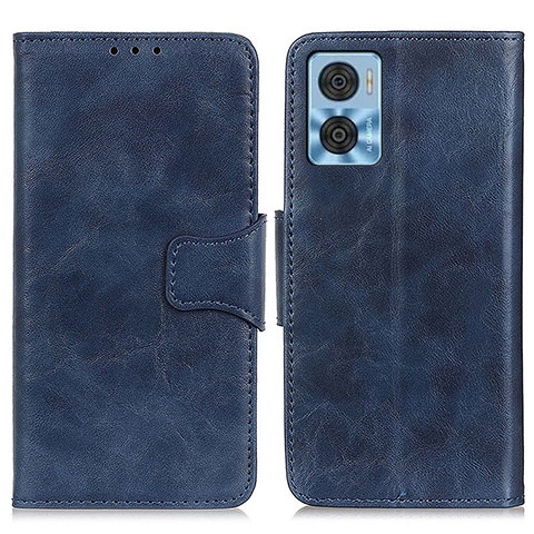 Custodia Portafoglio In Pelle Cover con Supporto M02L per Motorola Moto E22i Blu