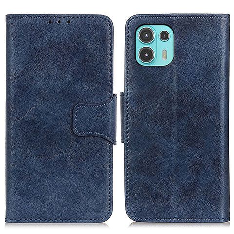 Custodia Portafoglio In Pelle Cover con Supporto M02L per Motorola Moto Edge 20 Lite 5G Blu