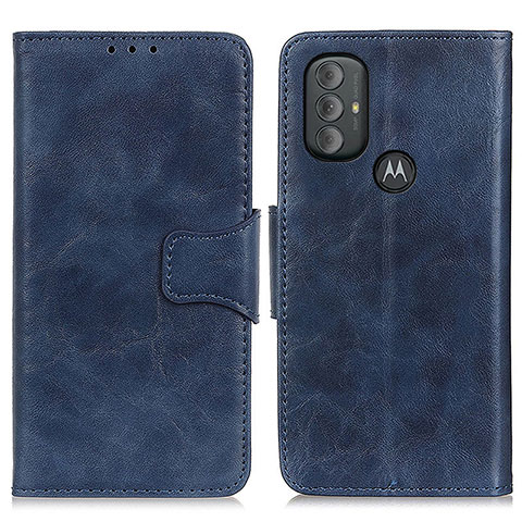 Custodia Portafoglio In Pelle Cover con Supporto M02L per Motorola Moto G Play (2023) Blu