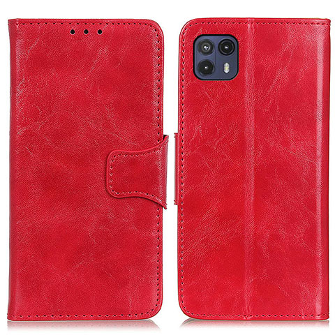 Custodia Portafoglio In Pelle Cover con Supporto M02L per Motorola Moto G50 5G Rosso