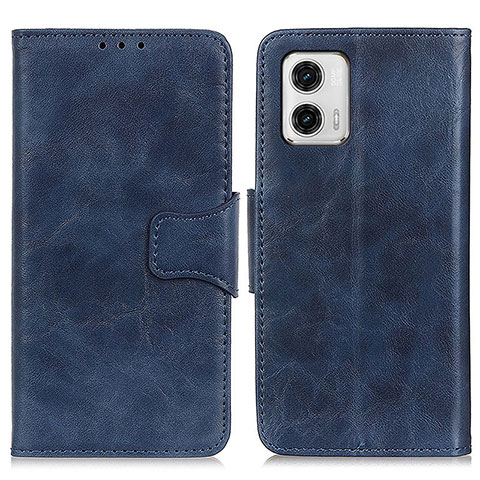 Custodia Portafoglio In Pelle Cover con Supporto M02L per Motorola Moto G73 5G Blu