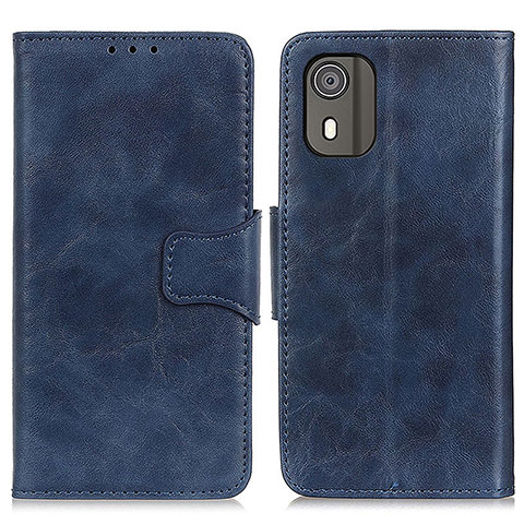 Custodia Portafoglio In Pelle Cover con Supporto M02L per Nokia C02 Blu