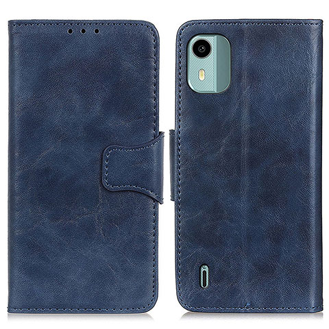 Custodia Portafoglio In Pelle Cover con Supporto M02L per Nokia C12 Plus Blu