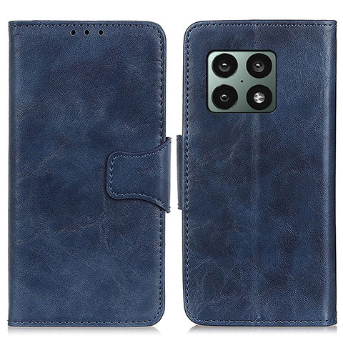 Custodia Portafoglio In Pelle Cover con Supporto M02L per OnePlus 10 Pro 5G Blu