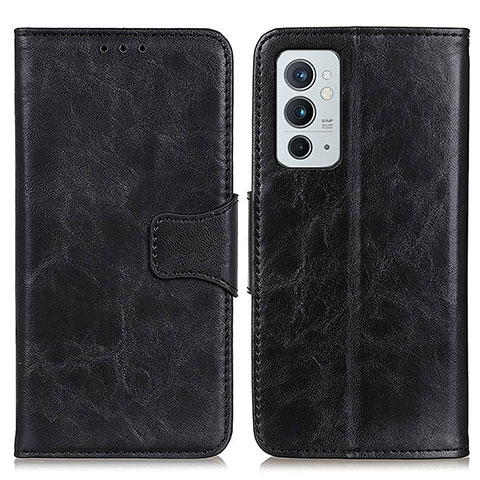 Custodia Portafoglio In Pelle Cover con Supporto M02L per OnePlus 9RT 5G Nero