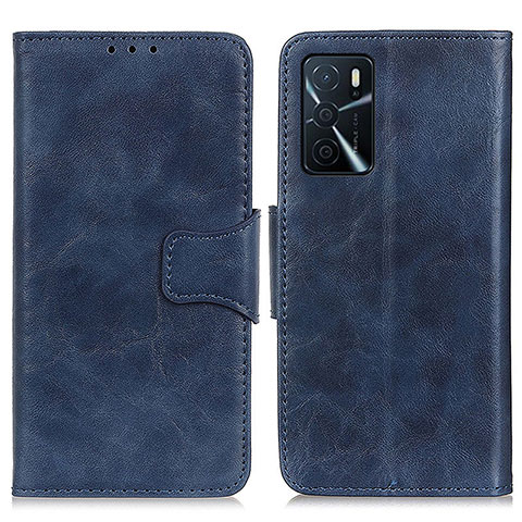 Custodia Portafoglio In Pelle Cover con Supporto M02L per Oppo A16s Blu