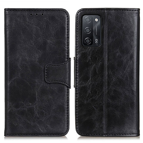 Custodia Portafoglio In Pelle Cover con Supporto M02L per Oppo A53s 5G Nero