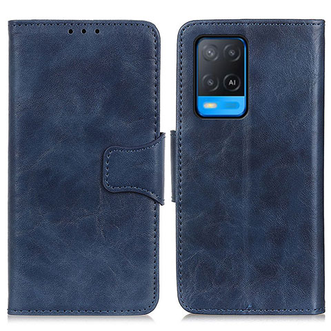 Custodia Portafoglio In Pelle Cover con Supporto M02L per Oppo A54 4G Blu