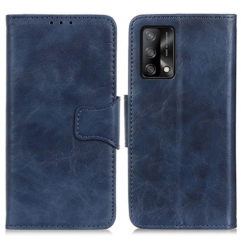 Custodia Portafoglio In Pelle Cover con Supporto M02L per Oppo A74 4G Blu