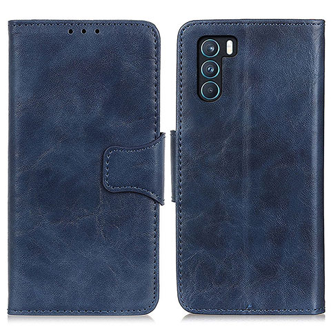 Custodia Portafoglio In Pelle Cover con Supporto M02L per Oppo K9 Pro 5G Blu