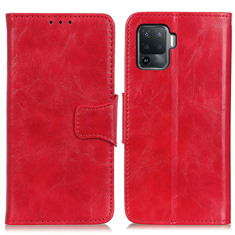 Custodia Portafoglio In Pelle Cover con Supporto M02L per Oppo Reno5 F Rosso