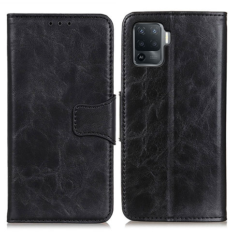 Custodia Portafoglio In Pelle Cover con Supporto M02L per Oppo Reno5 Lite Nero