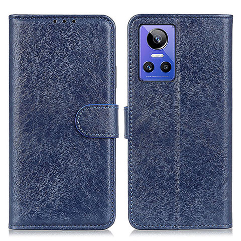 Custodia Portafoglio In Pelle Cover con Supporto M02L per Realme GT Neo3 5G Blu