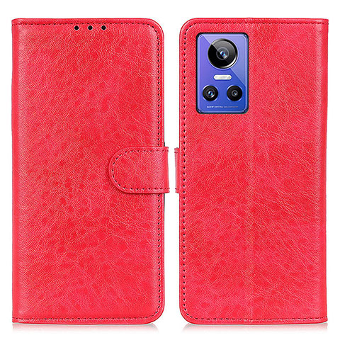 Custodia Portafoglio In Pelle Cover con Supporto M02L per Realme GT Neo3 5G Rosso