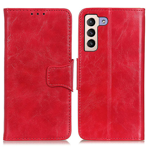 Custodia Portafoglio In Pelle Cover con Supporto M02L per Samsung Galaxy S21 5G Rosso