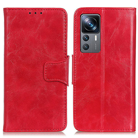 Custodia Portafoglio In Pelle Cover con Supporto M02L per Xiaomi Mi 12T Pro 5G Rosso