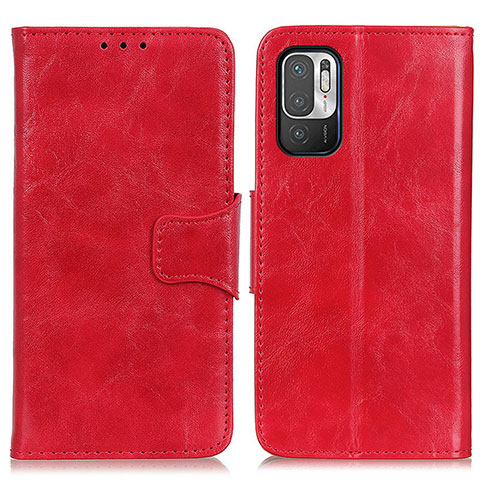 Custodia Portafoglio In Pelle Cover con Supporto M02L per Xiaomi POCO M3 Pro 5G Rosso