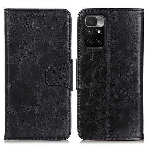 Custodia Portafoglio In Pelle Cover con Supporto M02L per Xiaomi Redmi 10 (2022) Nero