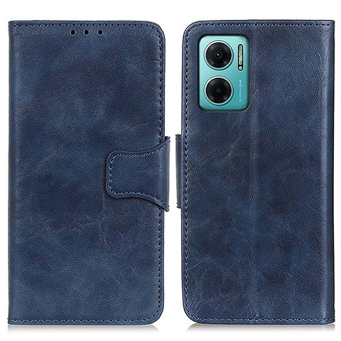 Custodia Portafoglio In Pelle Cover con Supporto M02L per Xiaomi Redmi 10 5G Blu