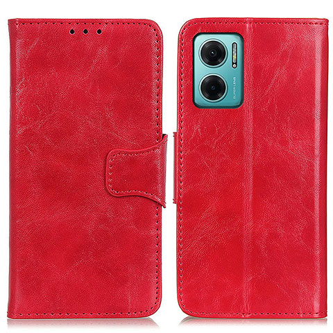 Custodia Portafoglio In Pelle Cover con Supporto M02L per Xiaomi Redmi 11 Prime 5G Rosso