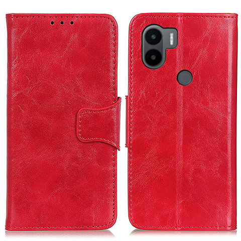 Custodia Portafoglio In Pelle Cover con Supporto M02L per Xiaomi Redmi A1 Plus Rosso