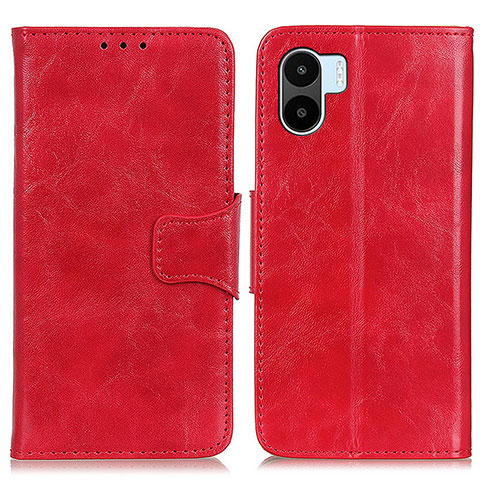 Custodia Portafoglio In Pelle Cover con Supporto M02L per Xiaomi Redmi A1 Rosso