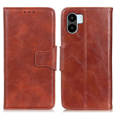 Custodia Portafoglio In Pelle Cover con Supporto M02L per Xiaomi Redmi A2 Plus Marrone