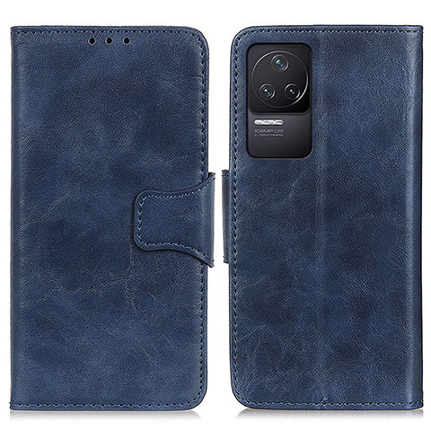 Custodia Portafoglio In Pelle Cover con Supporto M02L per Xiaomi Redmi K50 5G Blu