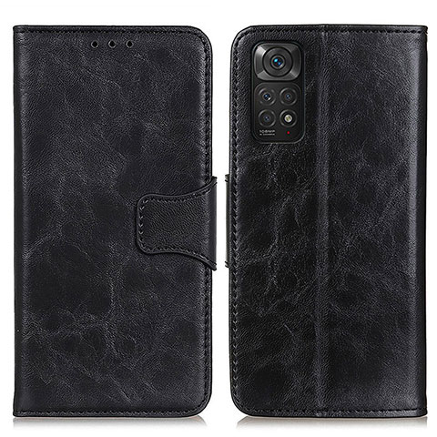 Custodia Portafoglio In Pelle Cover con Supporto M02L per Xiaomi Redmi Note 11 4G (2022) Nero