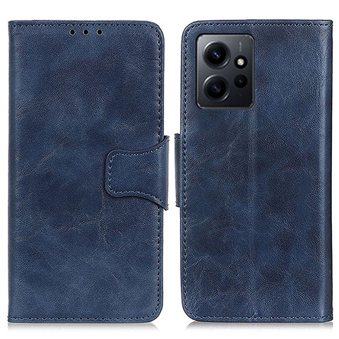 Custodia Portafoglio In Pelle Cover con Supporto M02L per Xiaomi Redmi Note 12 4G Blu