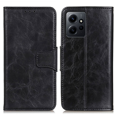 Custodia Portafoglio In Pelle Cover con Supporto M02L per Xiaomi Redmi Note 12 4G Nero