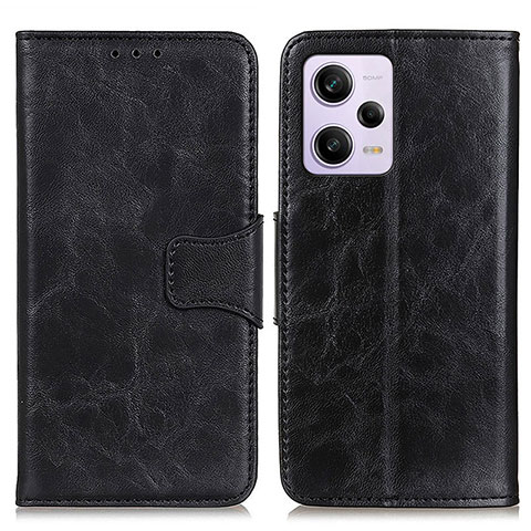 Custodia Portafoglio In Pelle Cover con Supporto M02L per Xiaomi Redmi Note 12 Pro 5G Nero